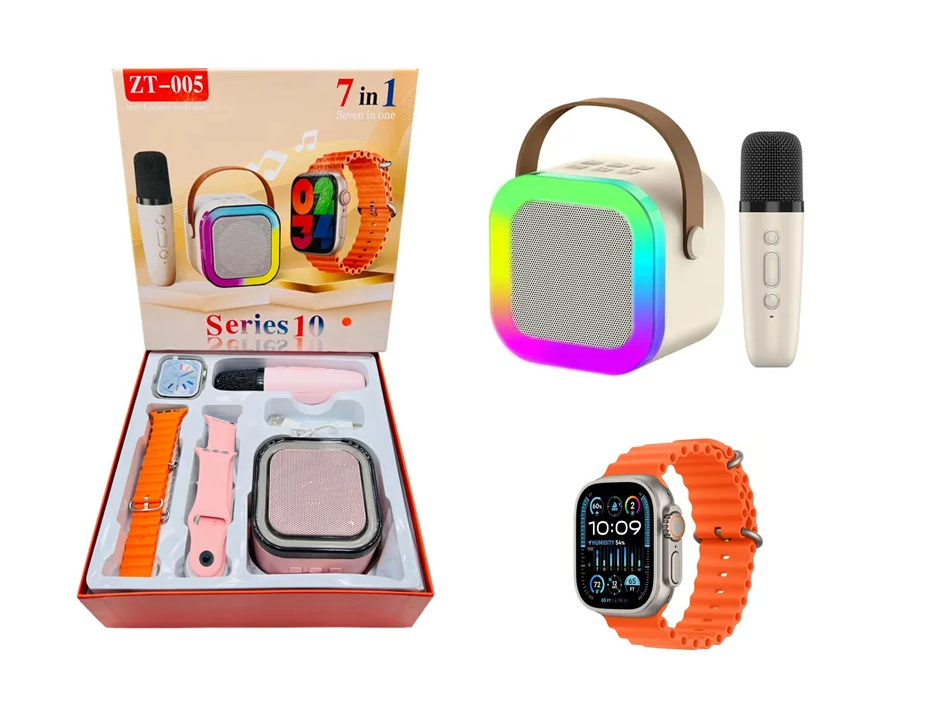 KIT PARLANTE Y SMARTWATCH C/4 MALLAS ZT-40