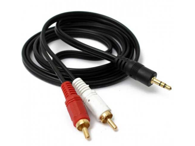 CABLE AUXILIAR A 2 RCA 3mts