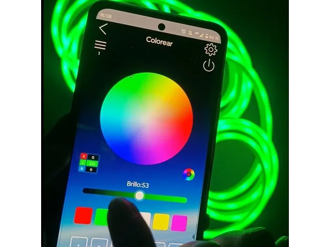 KIT MANGUERA TIRA LED NEON RGB – 5 METROS – CONTROL REMOTO + APP CELU – AUDIORITMICA