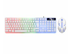 TECLADO + MOUSE CON LUZ LUMENIX