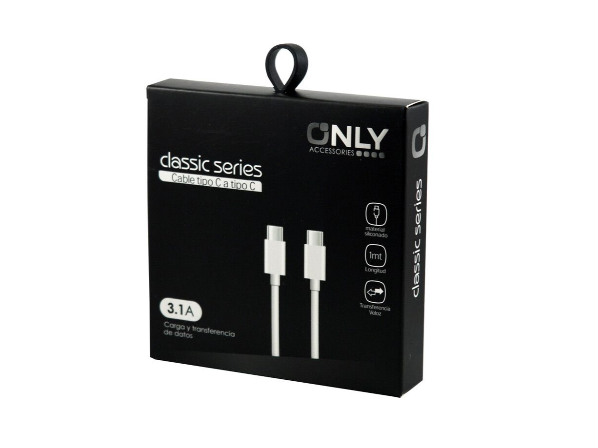 CABLE TIPO C A TIPO C 3.1A - ONLY