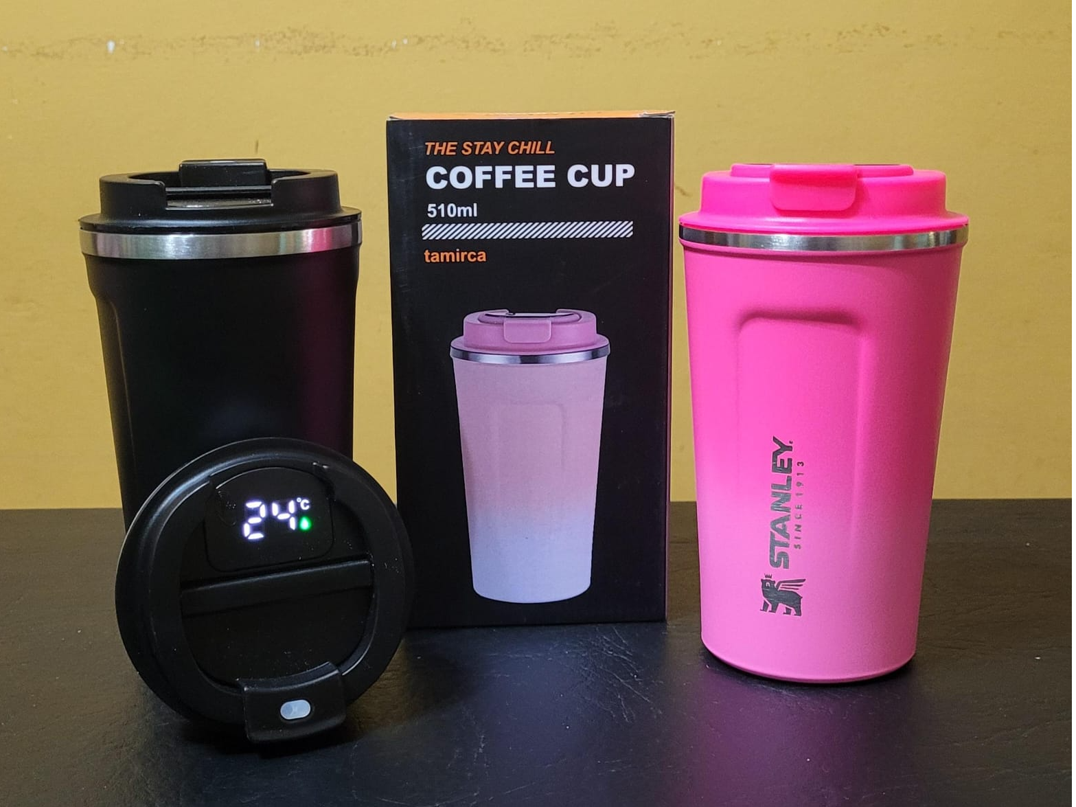 VASO CAFETERO STANLEY CON SENSOR