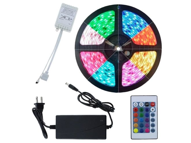 TIRA LED NEON RGB 12V CON CONTROL REMOTO
