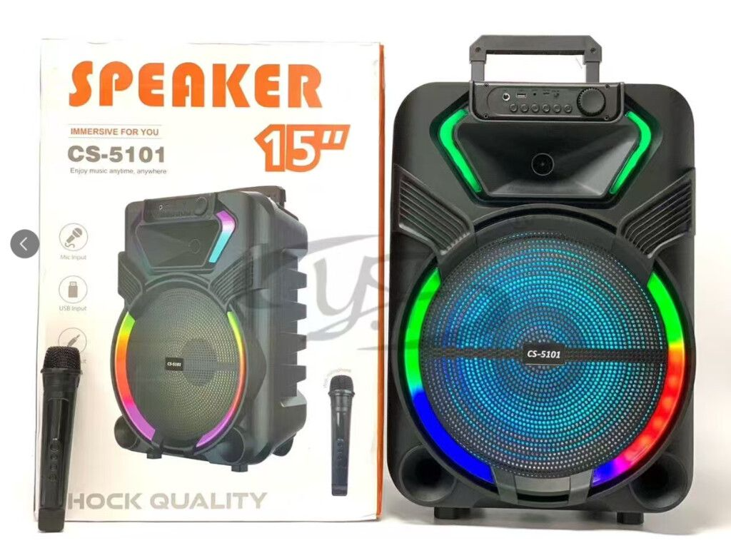 PARLANTE 15" 001E C/MICROFONO INALAMBRICO