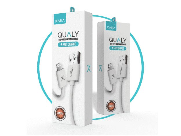 CABLE USB QUALY 4.4 AMP - LIGHTNING- 1MTS