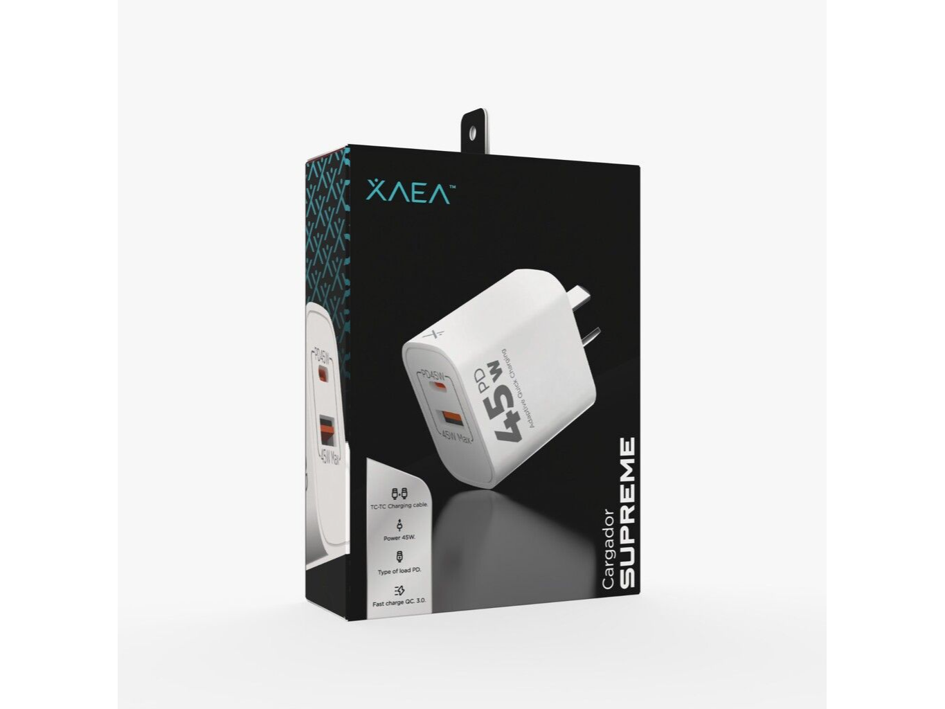 ADAPTADOR SUPREME 45W 1USB + 1 TC