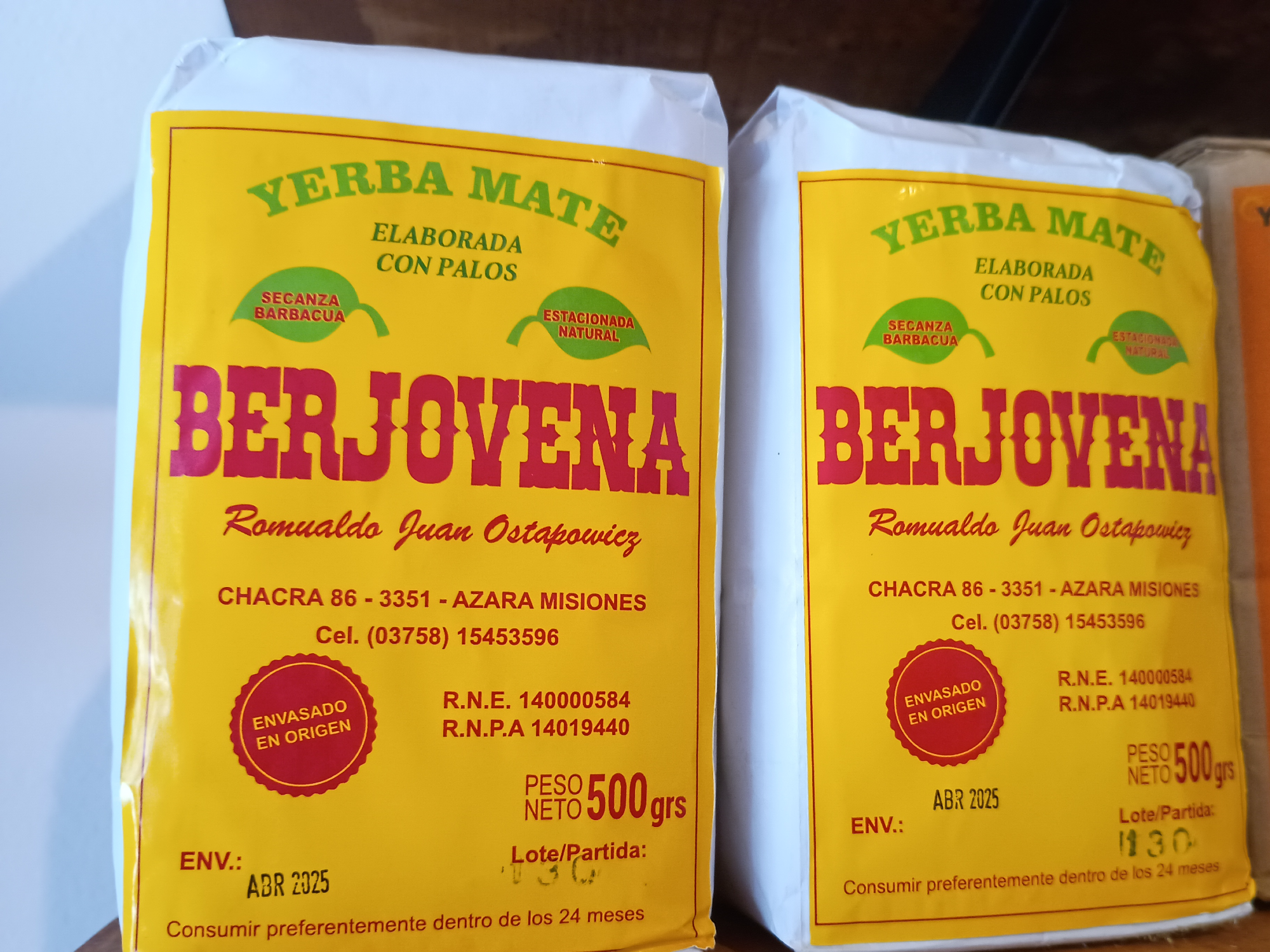 Berjovena 500grs
