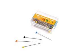 Alfiler cabeza de vidrio x 50 un