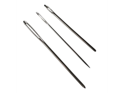 Set x 3 agujas coser lana metal
