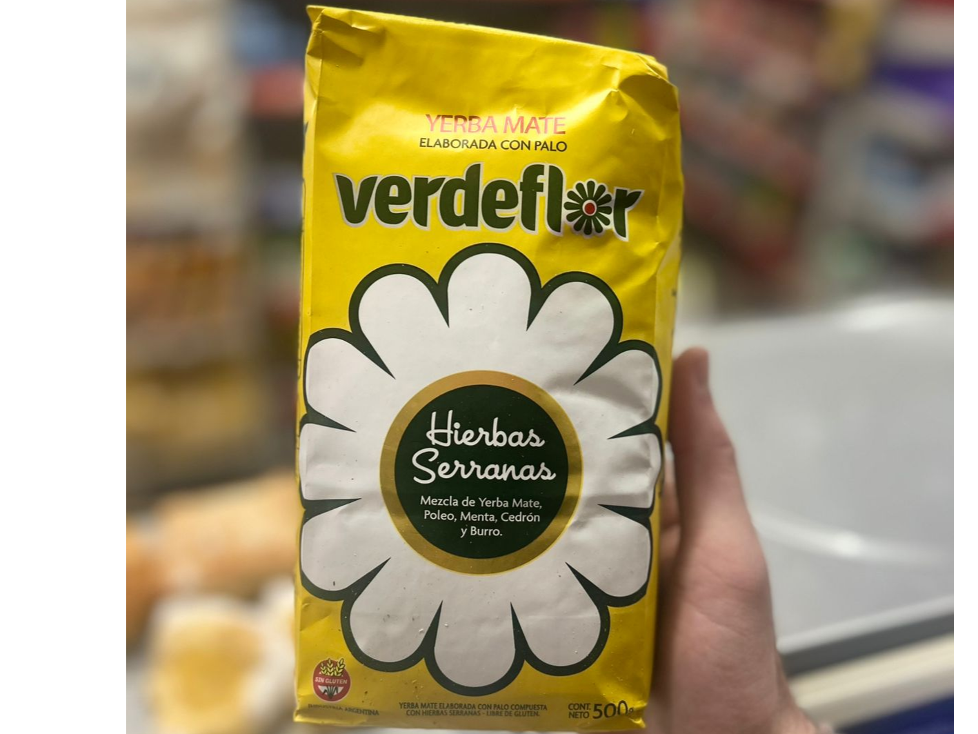Yerba Verde Flor sab. Hierbas Serranas x500gr