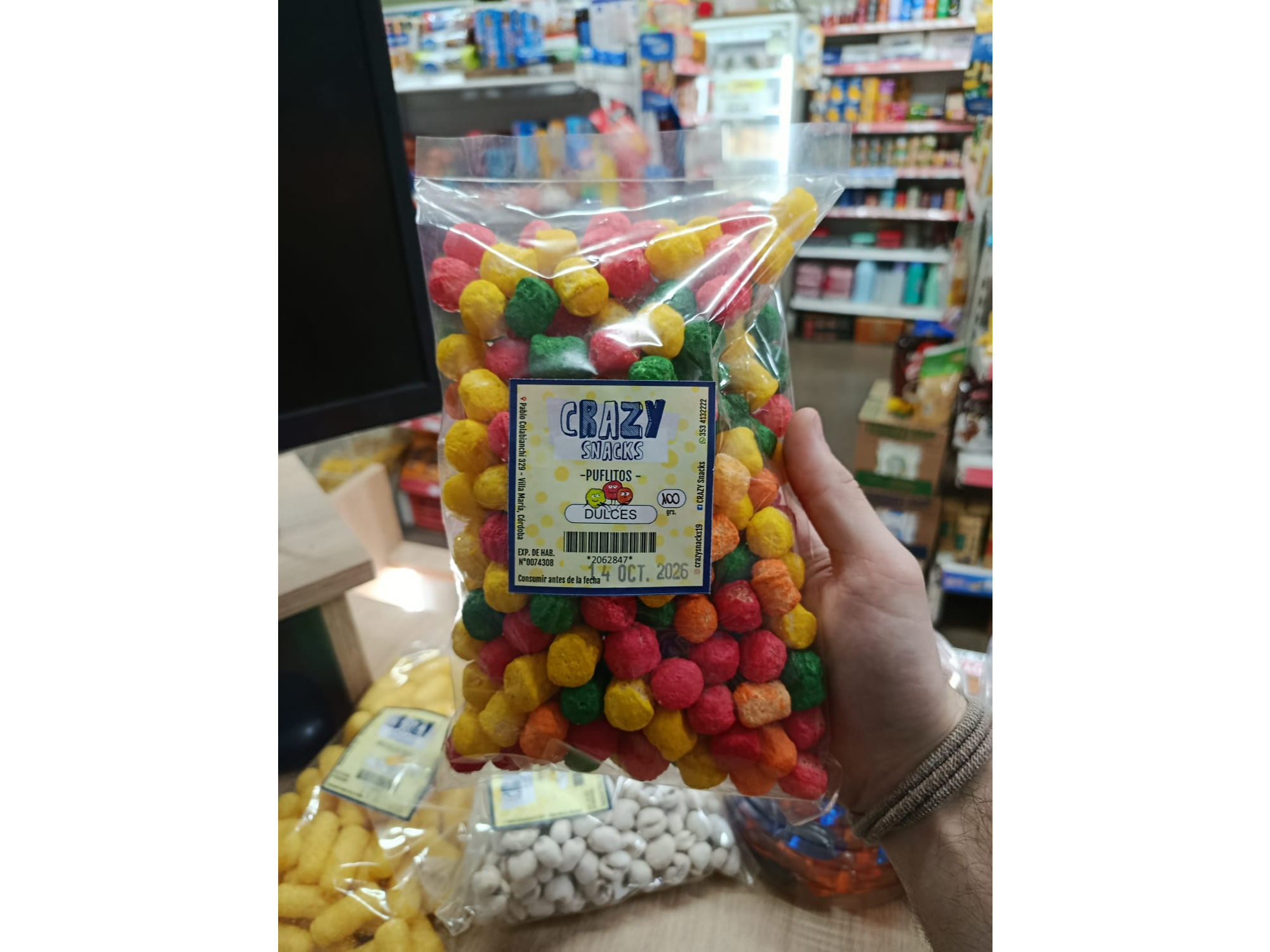 Puflitos Crazy snacks x100gr