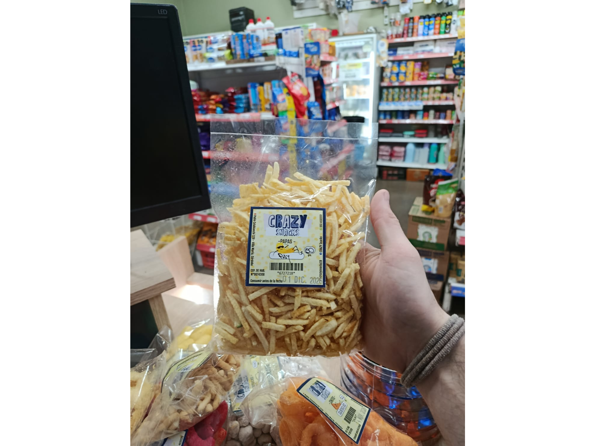 Papas pay  Crazy snack x80gr