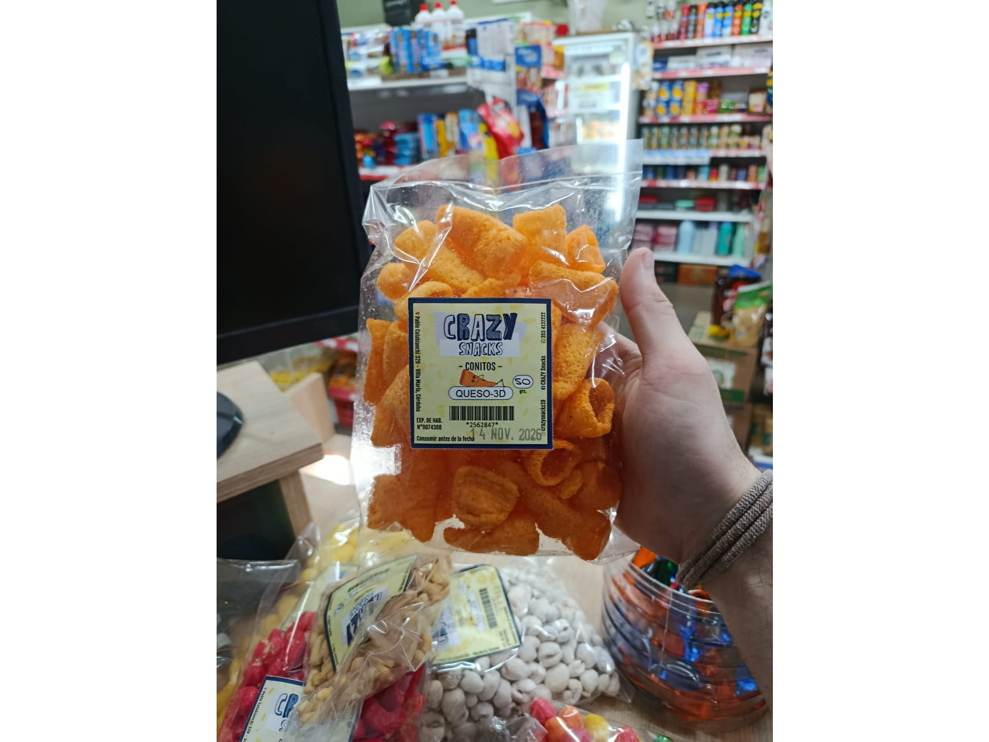 Conitos queso Crazy snack x50gr
