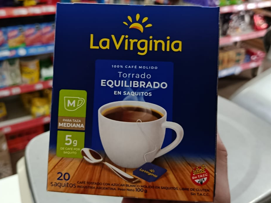 Cafe Lavirginia en saquitos x20u