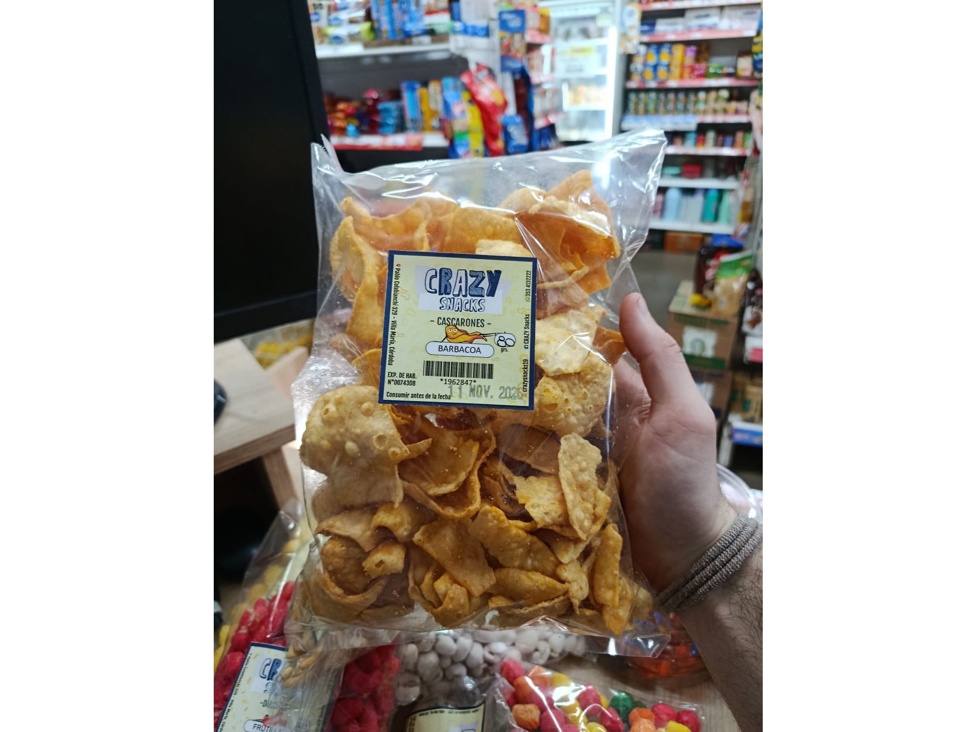 Cascarones Crazy snacks x80gr