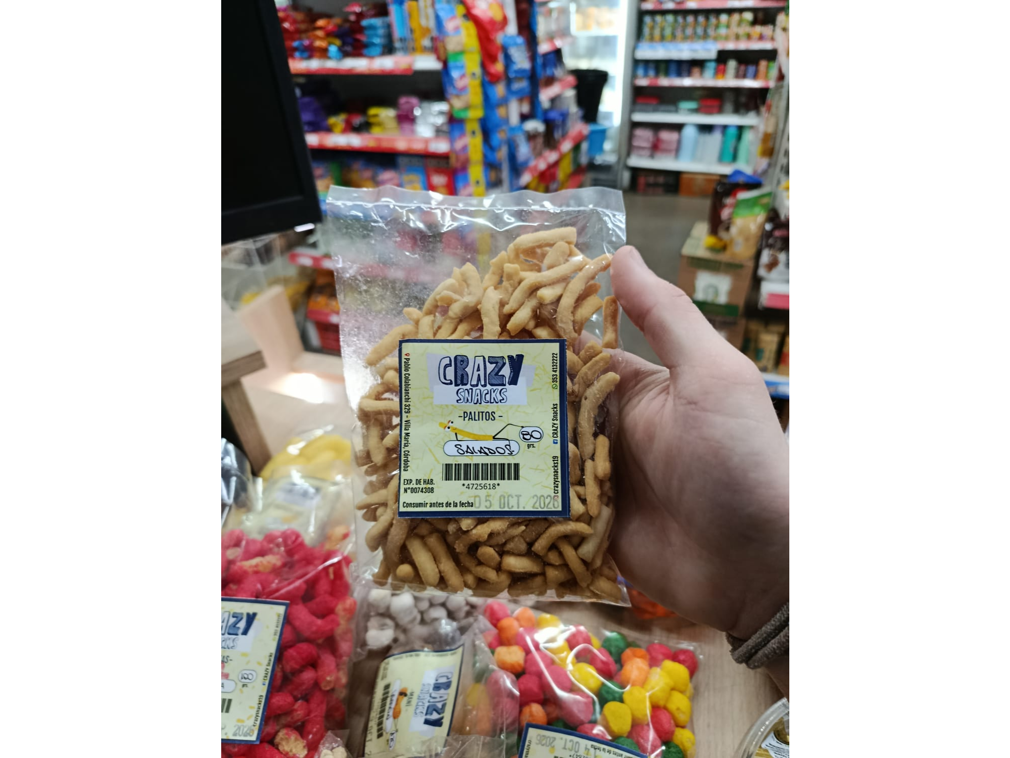 Palitos salados Crazy snacks x80gr