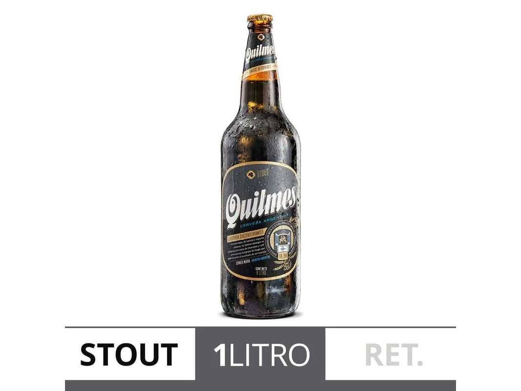 Quilmes Stout 1L Cajon x 12u