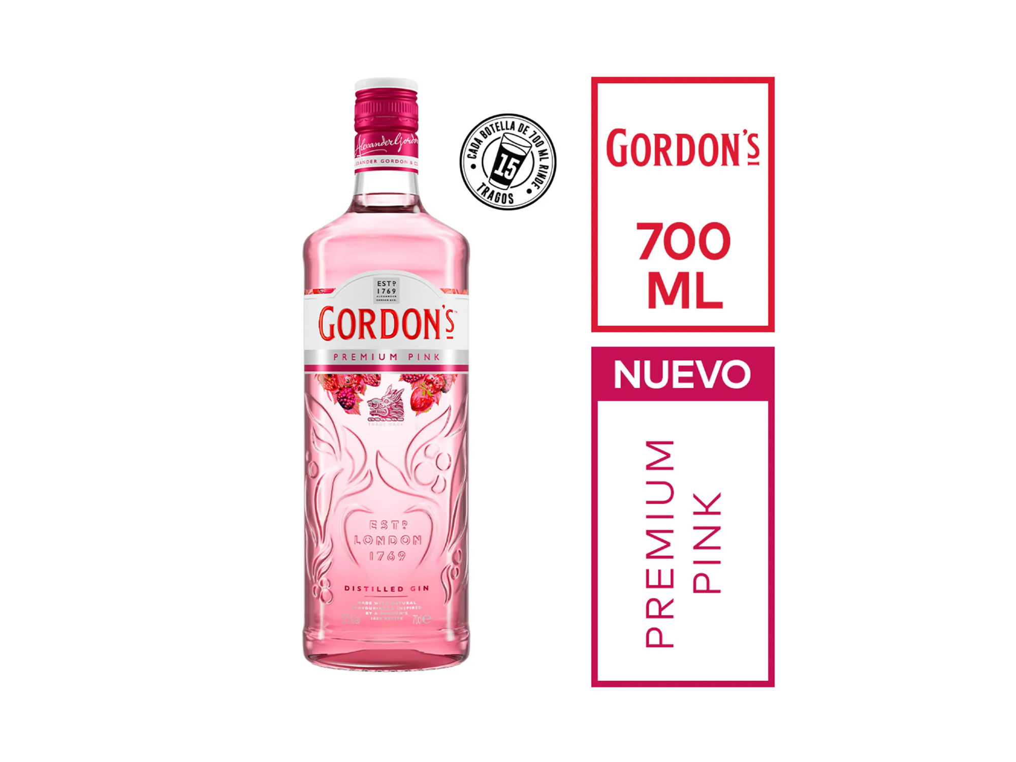 Gordons pink 700ml