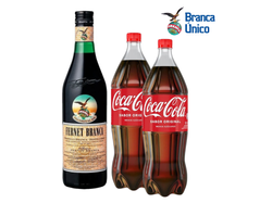 Branca 750ml + 2 cocas 1.5L