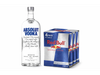 Absolut regular + 4 Red bull 250ml