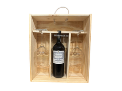 Box Rutini malbec + 2 copas 600ml