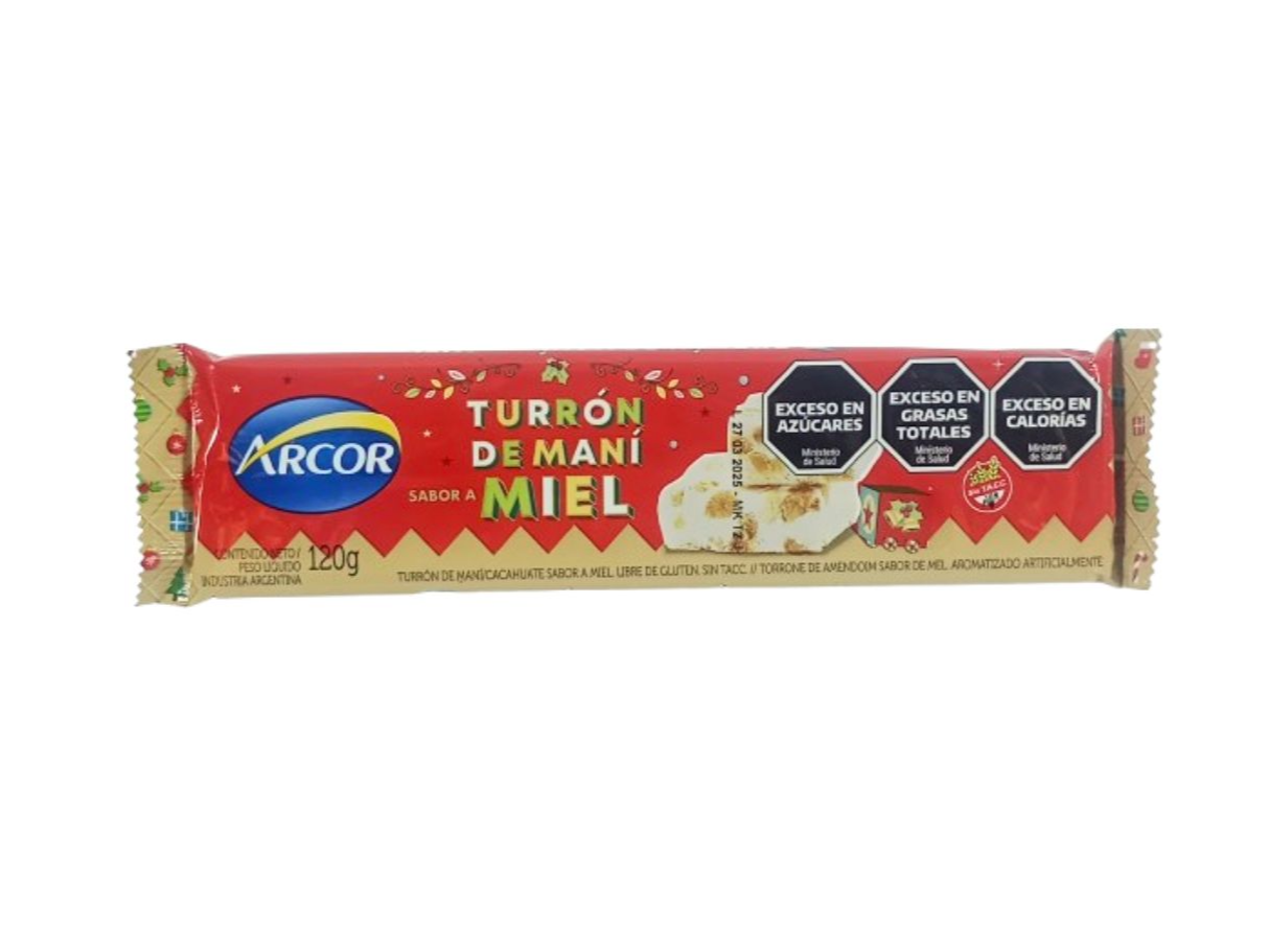 Turron de mani arcor 120gr