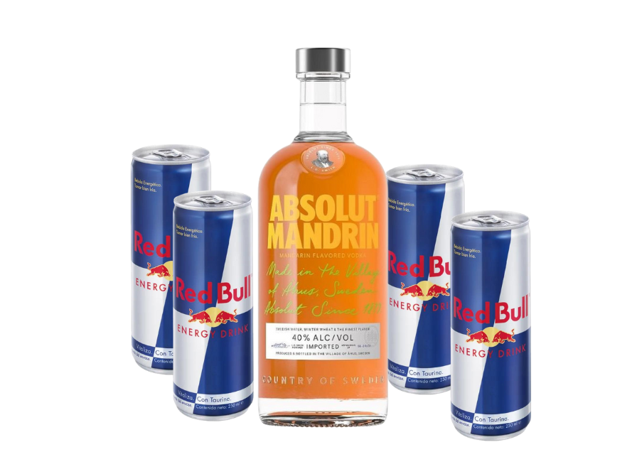 Absolut Mandarina+4 Red Bull 250ml