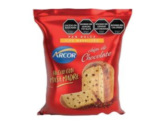 Pan dulce Arcor con chips 400gr