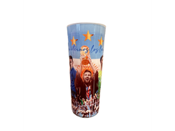 Vaso maracana Messi copa del mundo vidrio