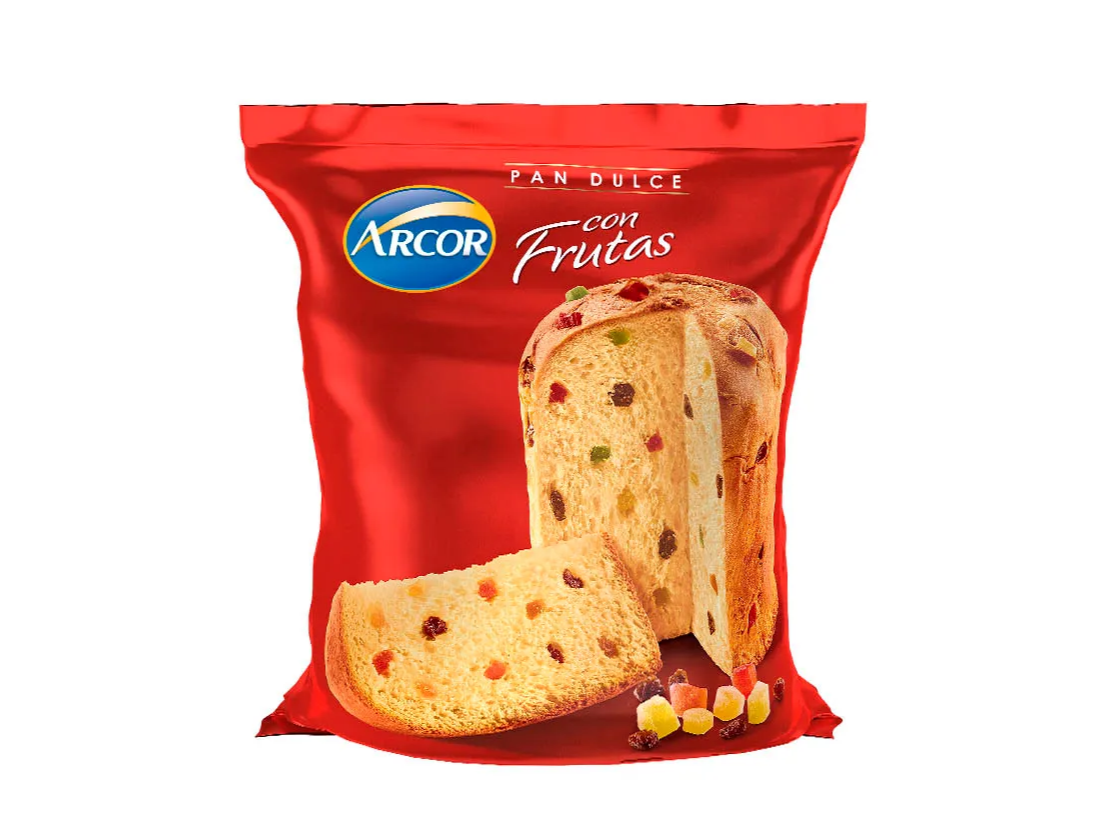 Pan dulce Arcor con frutas 400gr