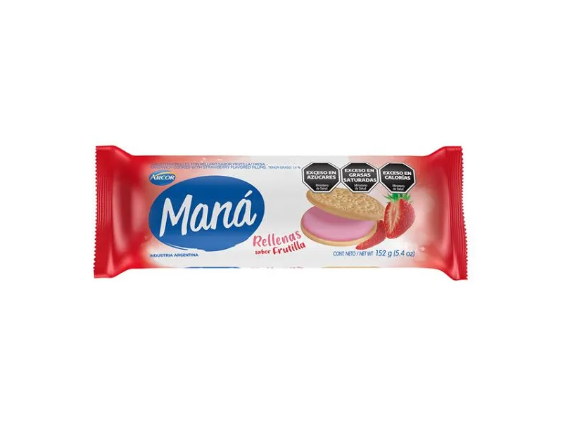 mana rellenas frutilla 152gr
