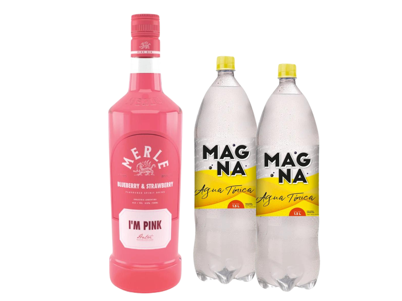 Merle Pink Beerpack | Merle Pink o Orange + 2 magna tonica 1.5L