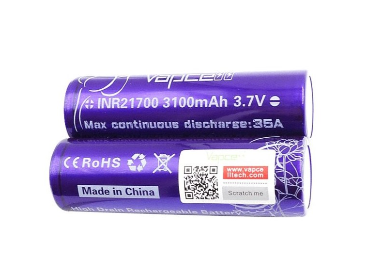 VAPCELL 21700 3100 Mah 35 A (violeta - Mech)