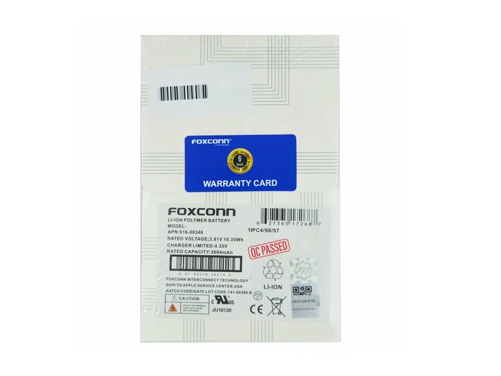 BATERIA IPHONE XR FOXCONN