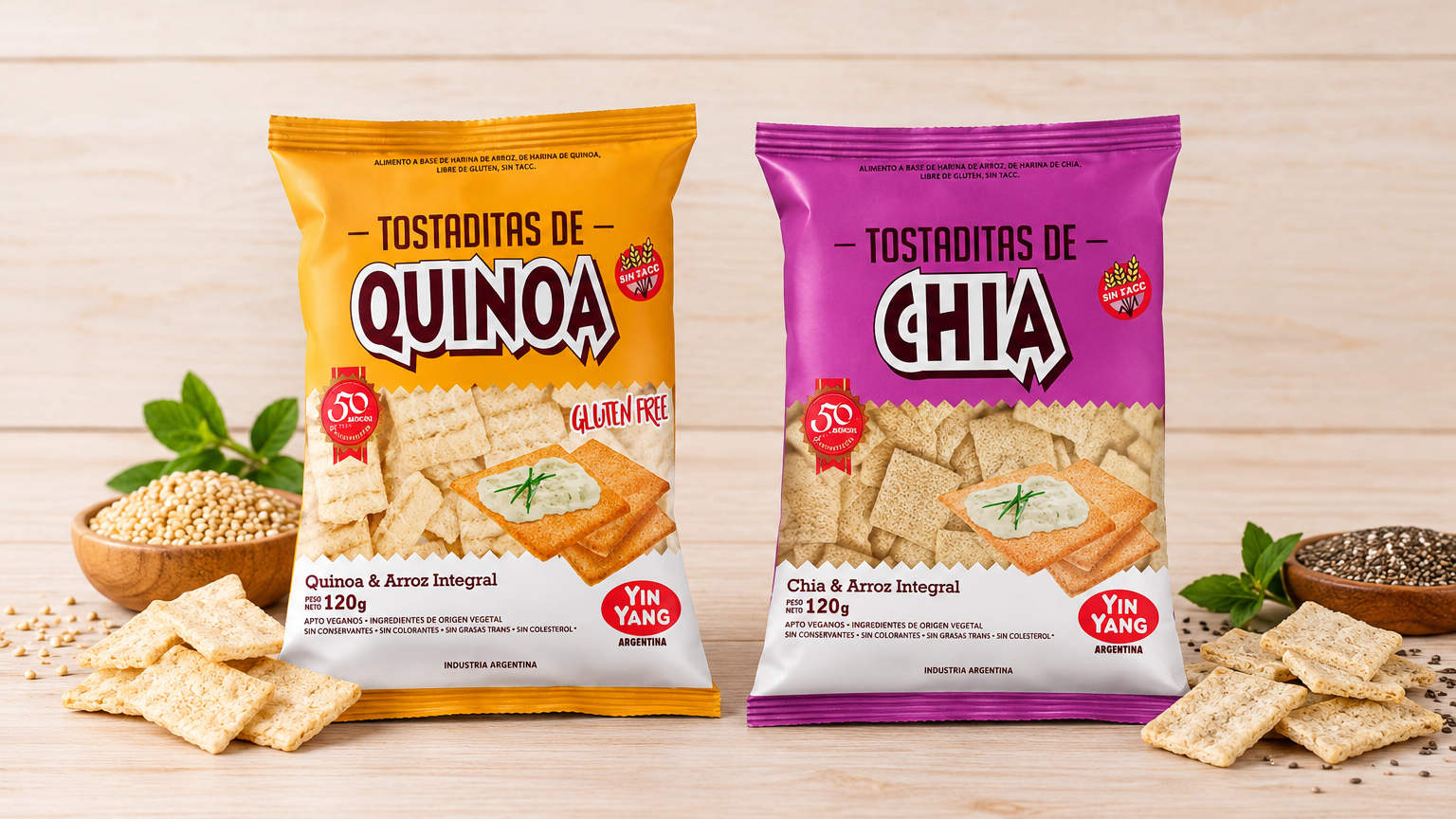 TOSTADAS YIN YANG - SIN GLUTEN