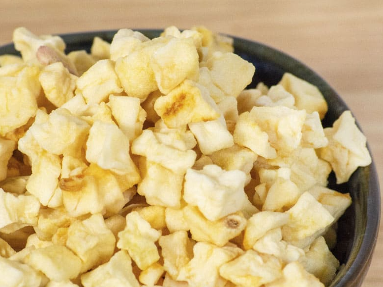 Manzana desecada en CUBOS