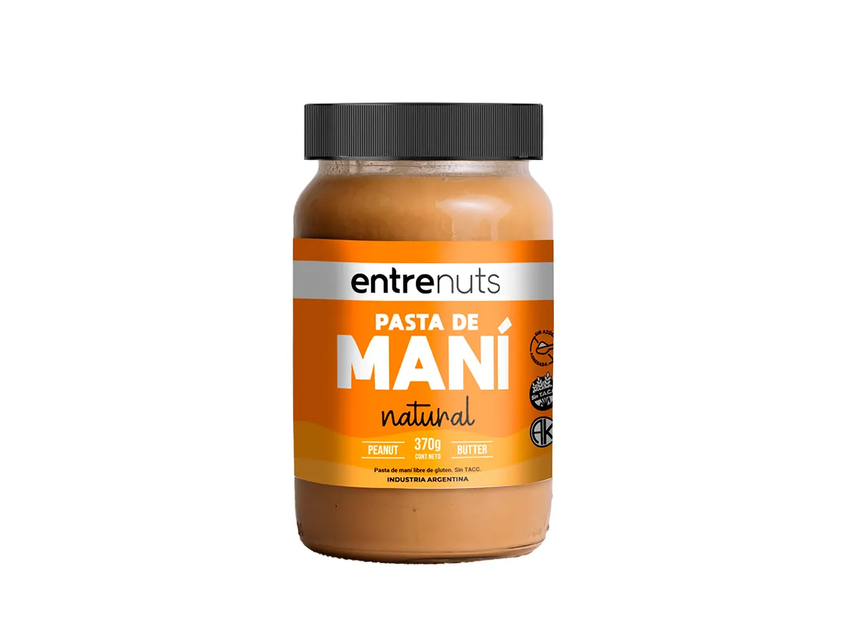 PASTA de Mani NATURAL Entrenuts x 370Gr.