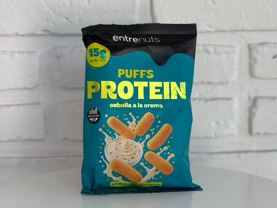 PUFFS PROTEIN CEBOLLA A LA CREMA x 50Gr - ENTRENUTS