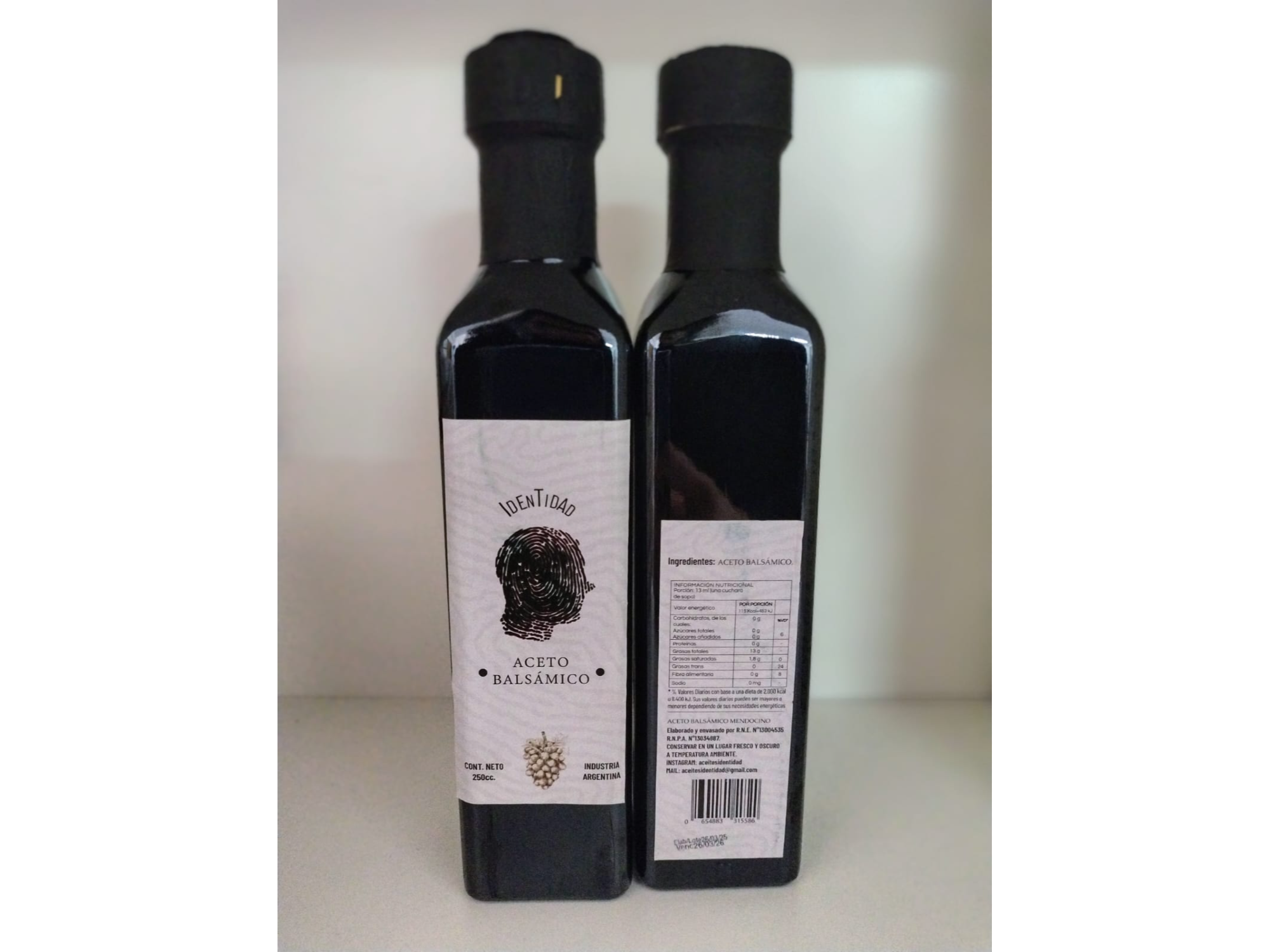 ACETO BALSAMICO 250ml - IDENTIDAD