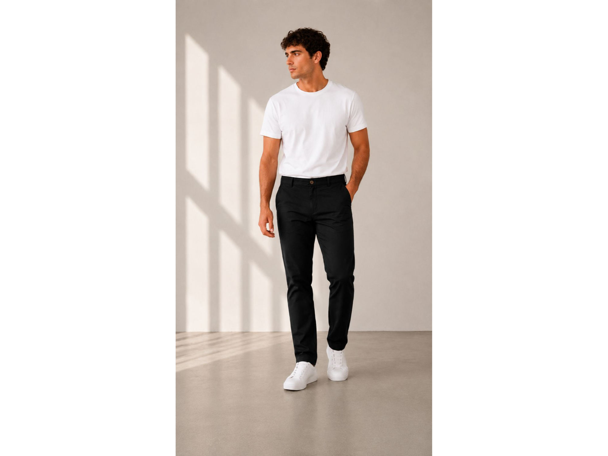 Pantalon Chino Algodon y spandex Premium