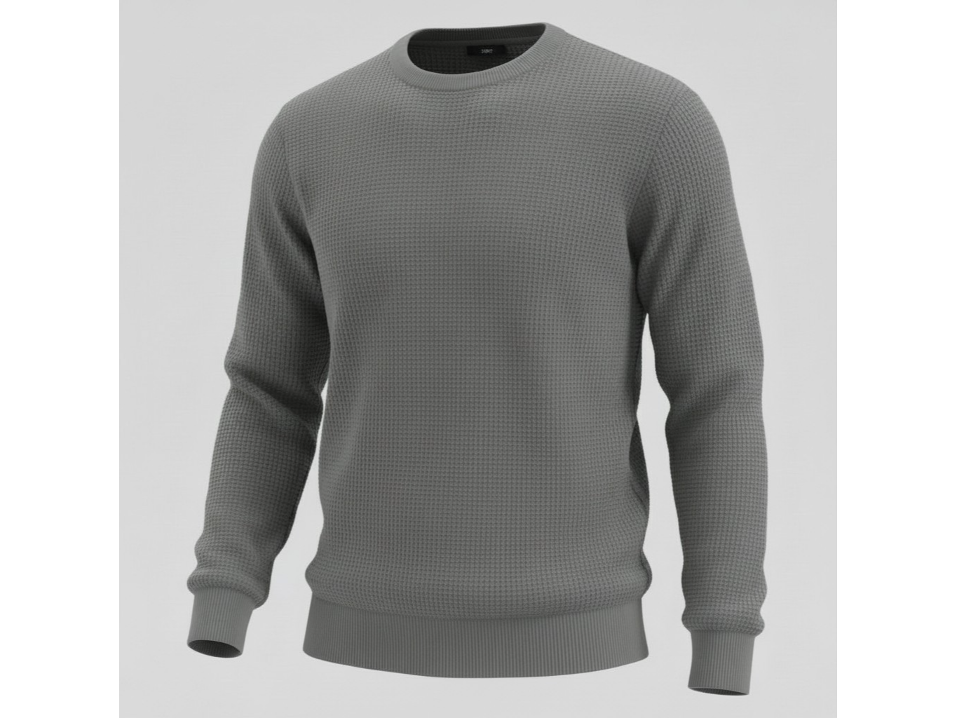 Sweater Tramado Grueso Gris Topo  5795 (Copia)