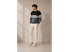 Sweater Rayado Negro 5719