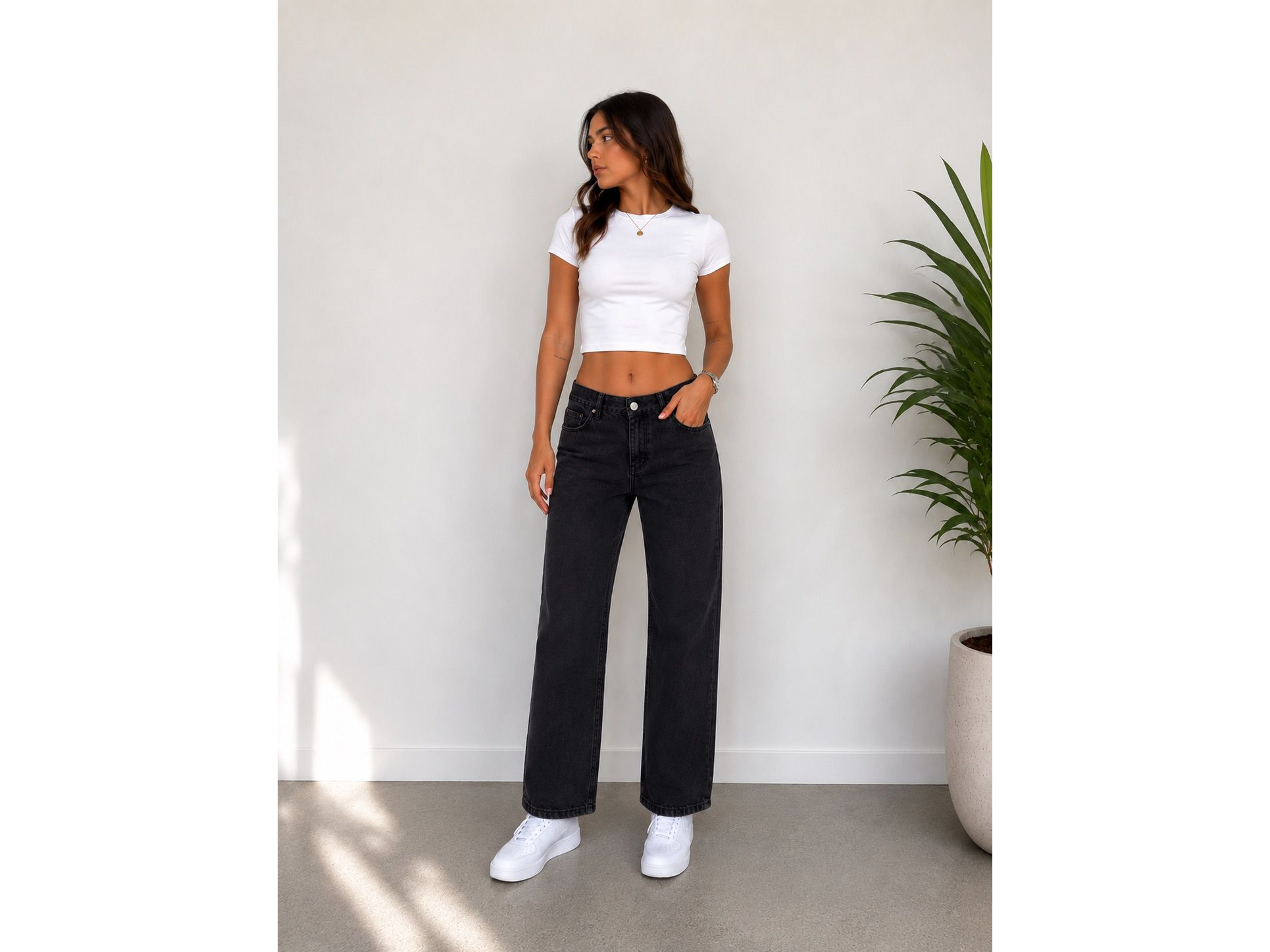 Jeans baggy over negro