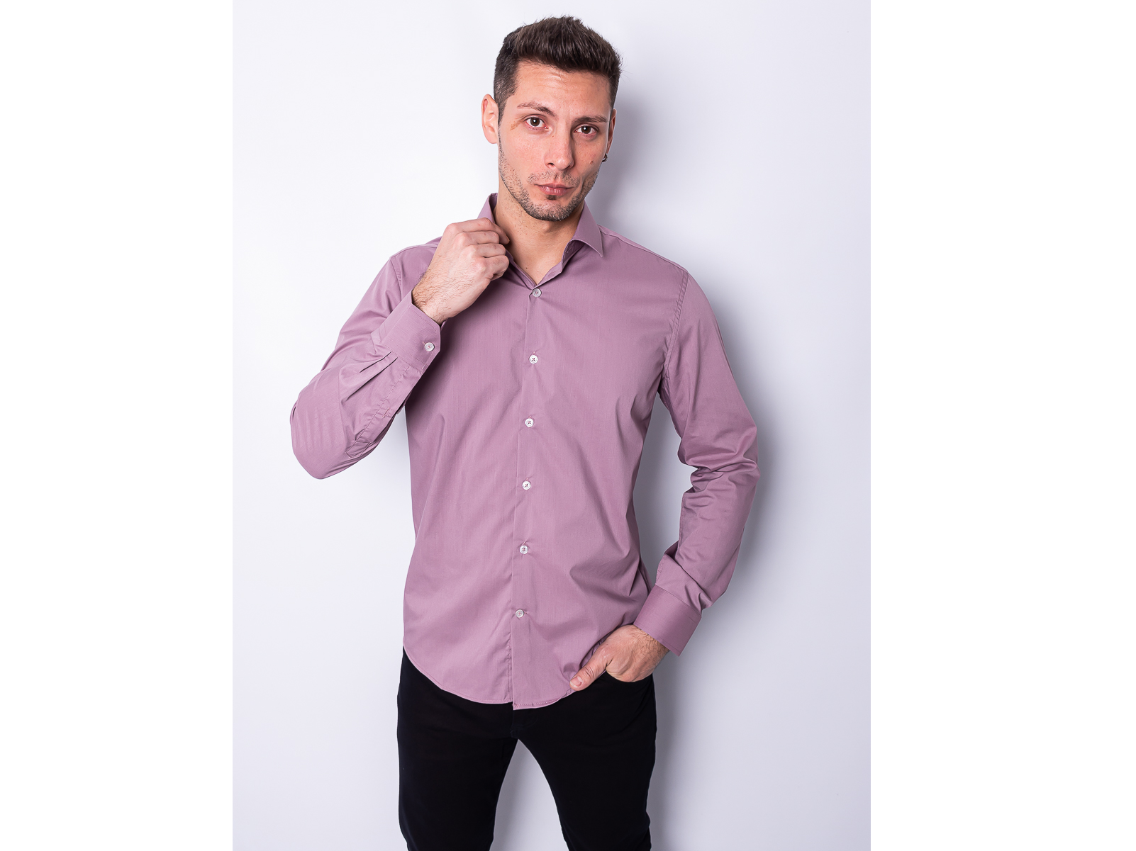 Camisas de Vestir Rosa Dior