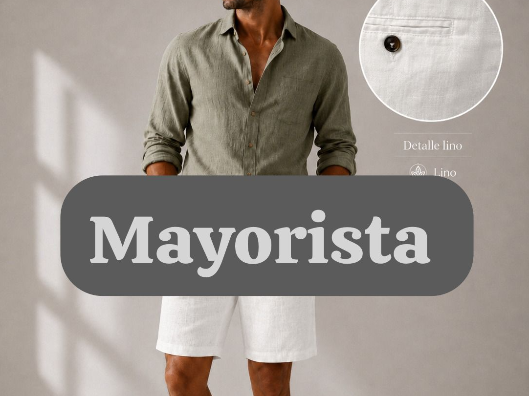 BERMUDA DE LINO " MAYORISTA X 14 UNIDADES "