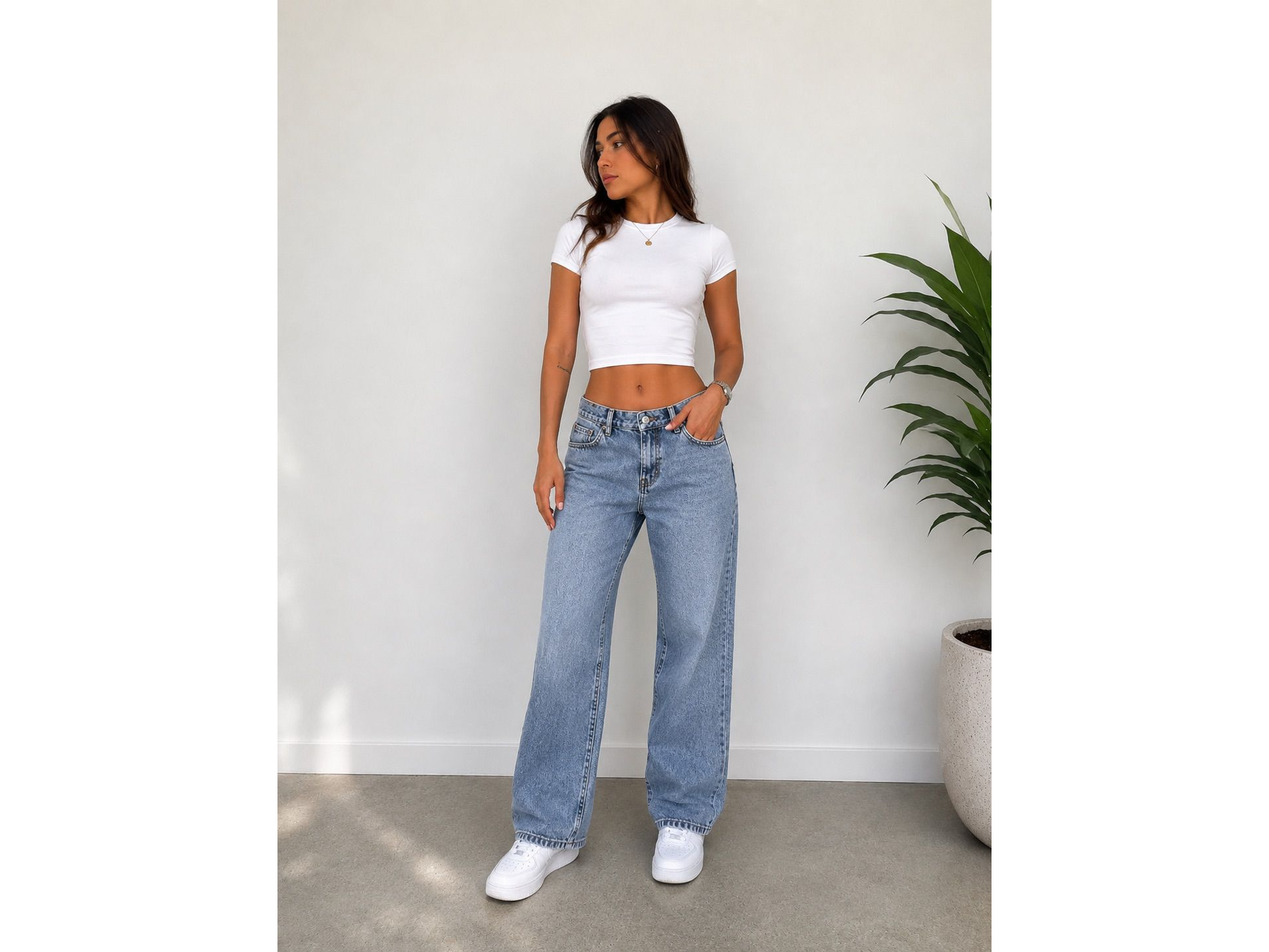 Jeans baggy over nevado