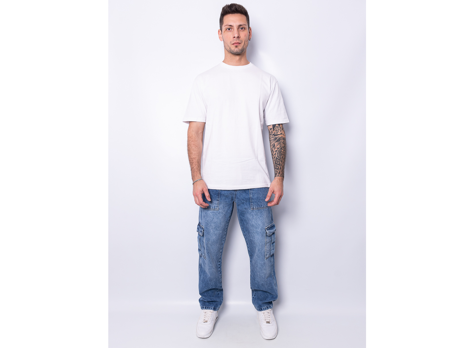 Jean Cargo Carpintero Celeste