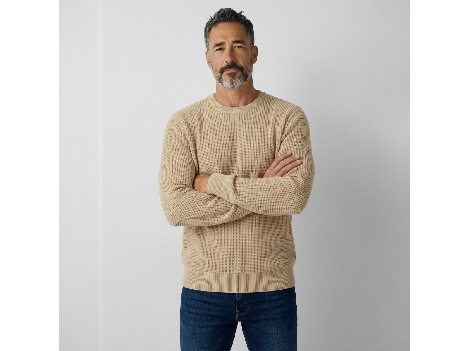 Sweater Tramado Grueso Beige 5795