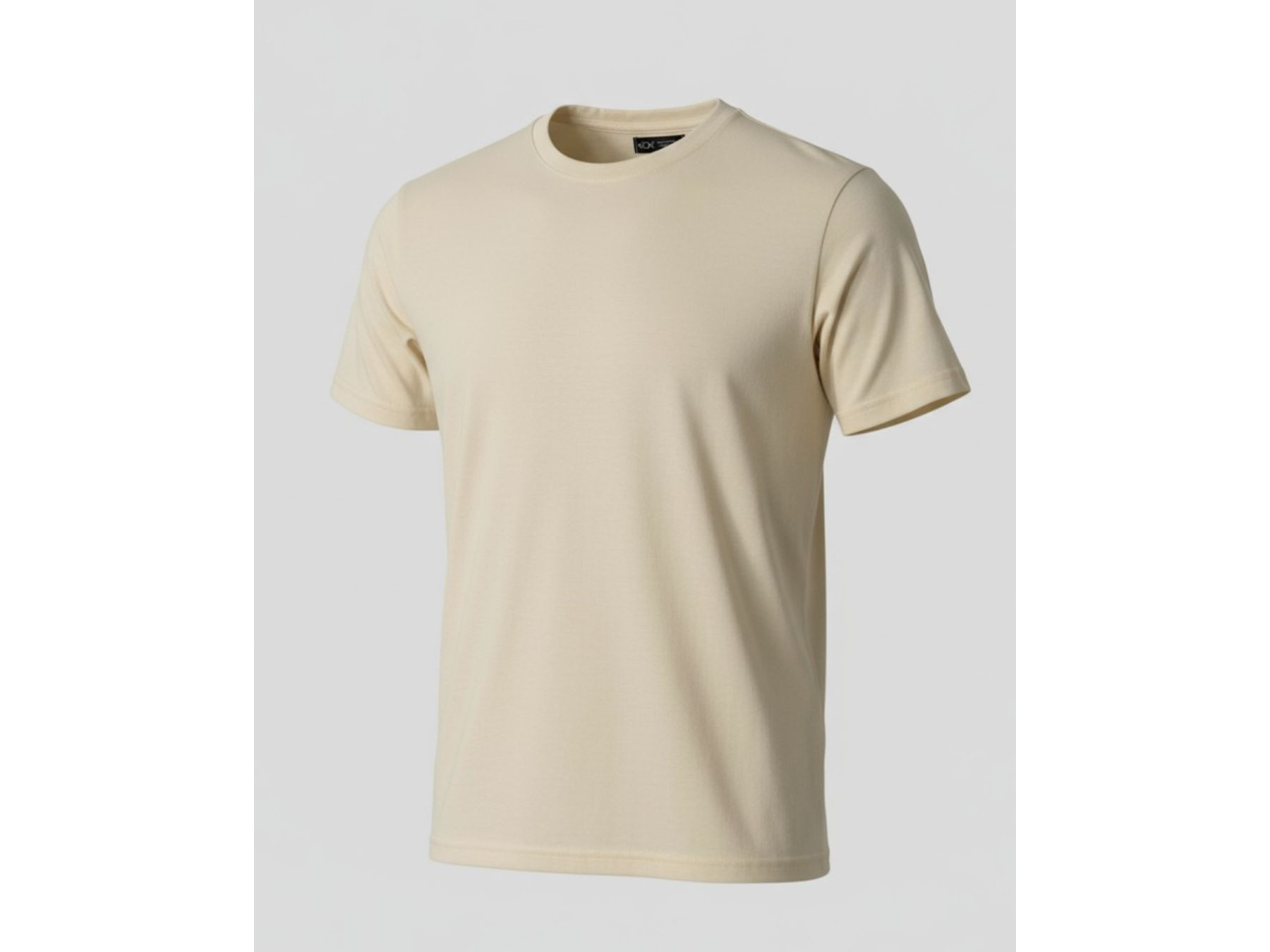 Remera Algodon Premium Lisa Hueso