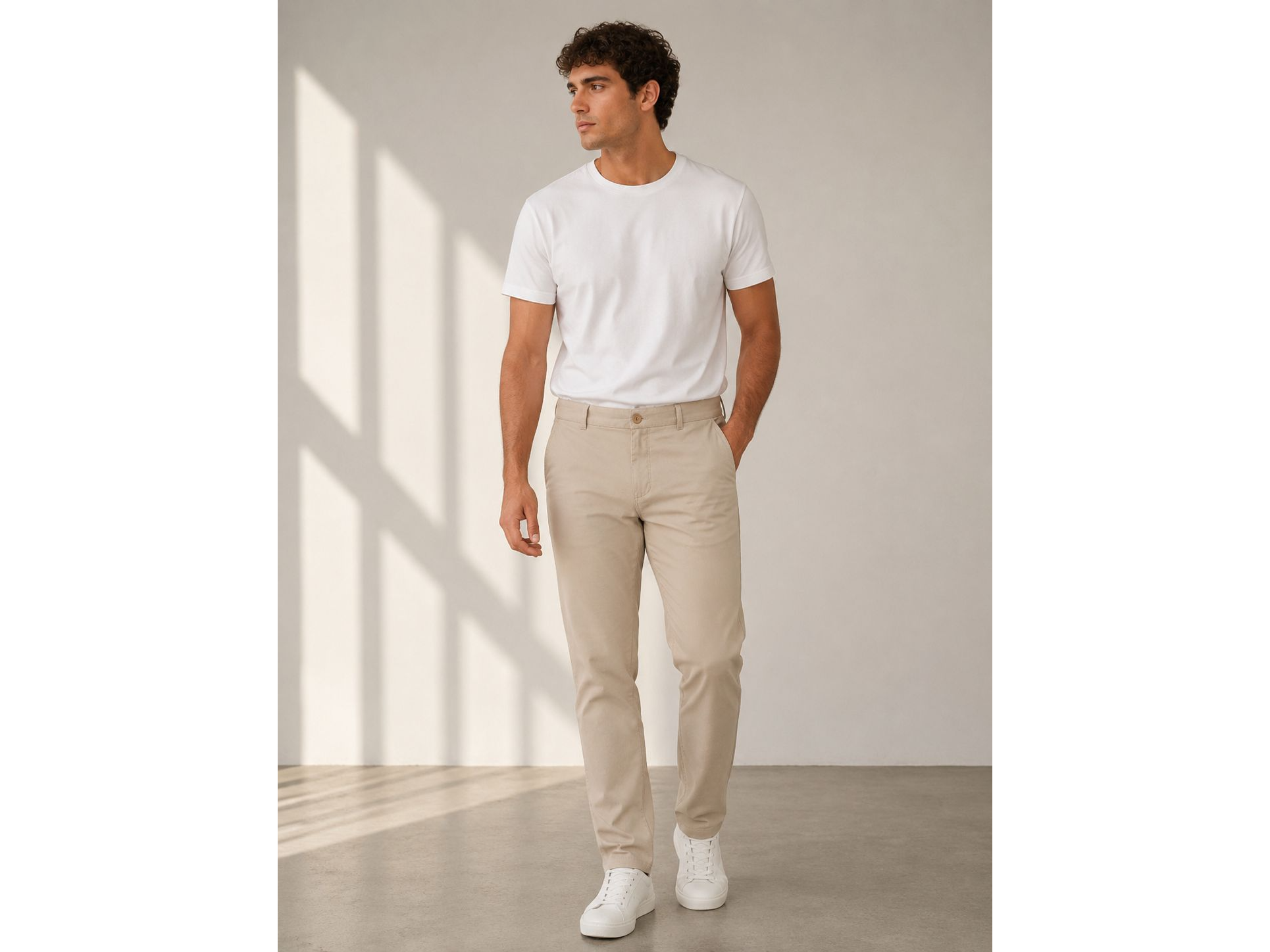 Pantalon Chino Algodon y spandex Premium